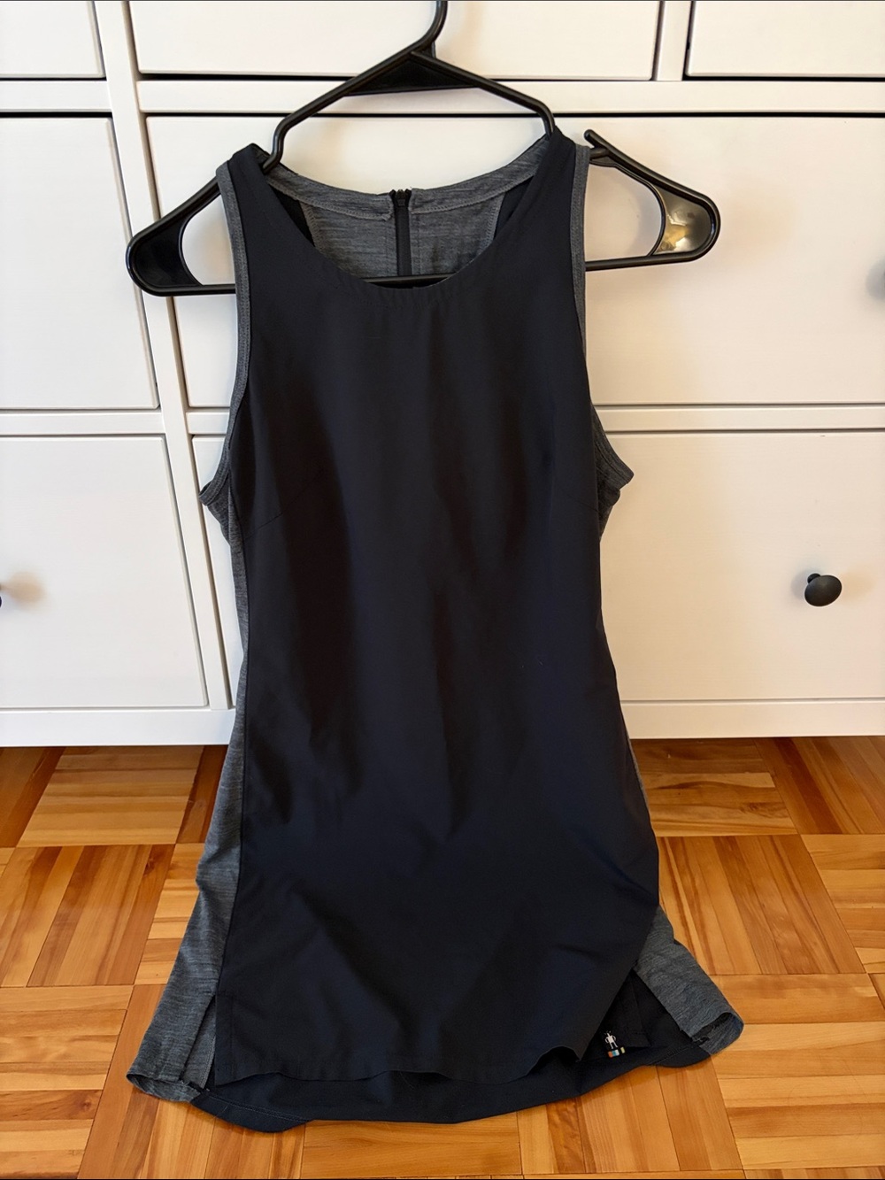 Smartwool Black Dress with Gray Side Panels
